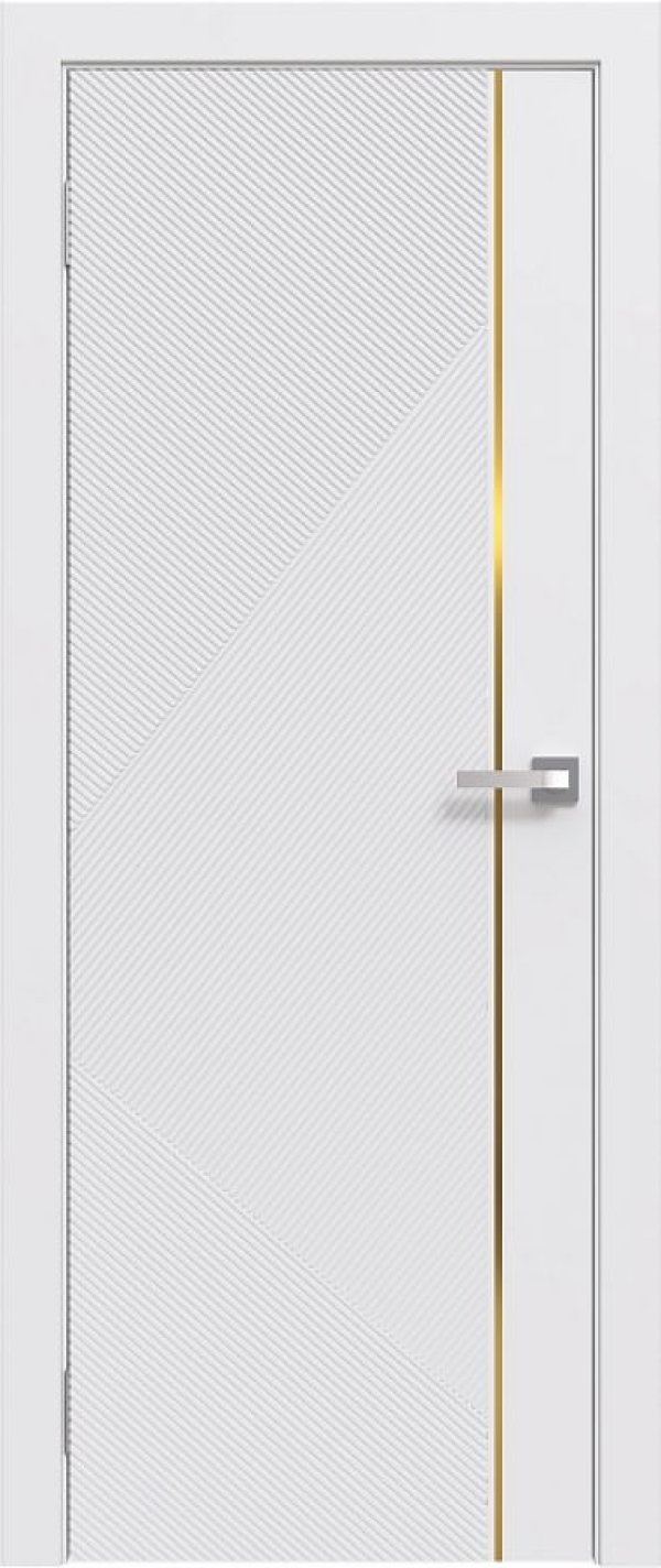 Line-08 Эмаль белая c золотым молдингом