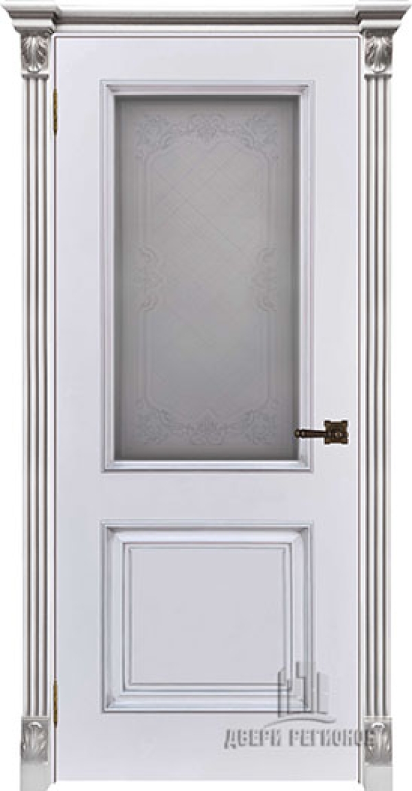 Дверь Багет-32 ПО Белая эмаль