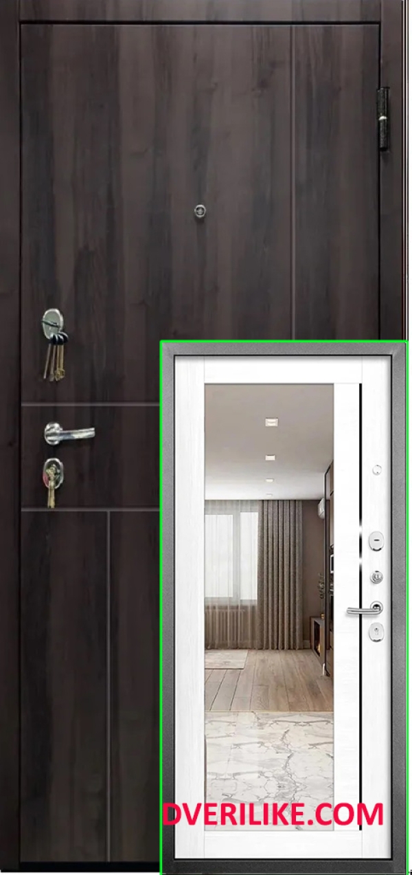 Входнаядверь ГРАДО с зеркалом