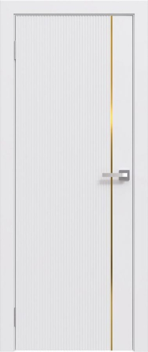 Line-05 Эмаль белая c золотым молдингом