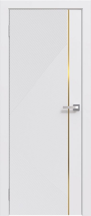 Line-08 Эмаль белая c золотым молдингом